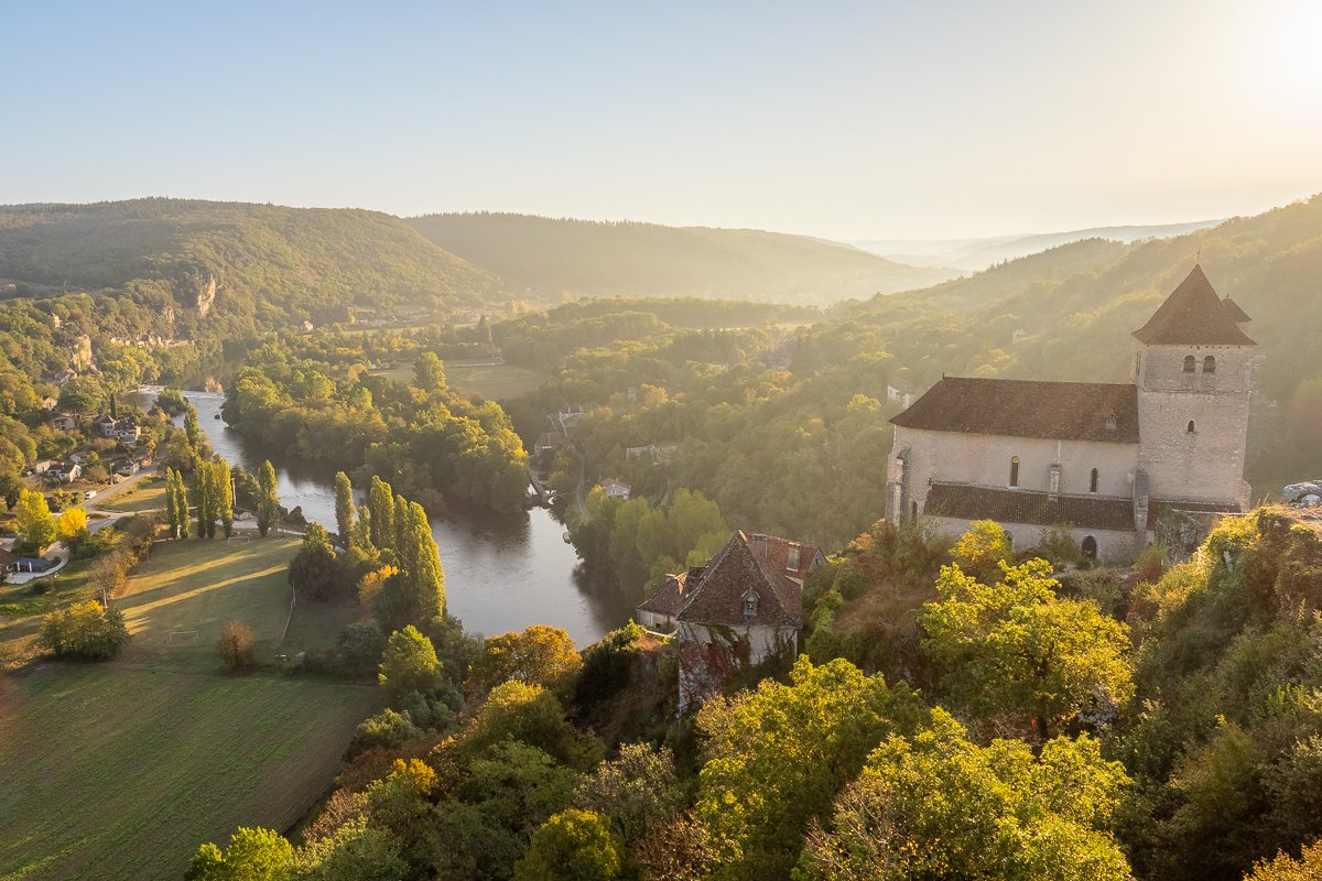 A Photograph of St Cirq Lapopie at Sunrise, a Beau Village close to Quercy Photo Holidays, Lot, France.jpg